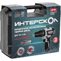 Ударная дрель-шуруповерт Интерскол МиниМАКС ДАУ-10/12В 38 767.2.2.45 (с 2-мя АКБ 2.5 Ач, кейс) - Превью изображения №2 — Интернет-магазин ПроЗаказ