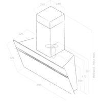 Кухонная вытяжка Elica Stripe Urban Cast Iron/A/90 - Превью изображения №5 — Интернет-магазин ПроЗаказ
