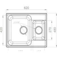 Кухонная мойка GranFest QUARZ Z-09 (серый) - Превью изображения №3 — Интернет-магазин ПроЗаказ