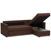 Диван Mio Tesoro Атланта Лайт 111 (Savana Chocolate/Ecostile Chocolate) - Превью изображения №7 — Интернет-магазин ПроЗаказ