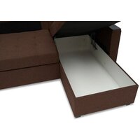 Диван Mio Tesoro Атланта Лайт 111 (Savana Chocolate/Ecostile Chocolate) - Превью изображения №8 — Интернет-магазин ПроЗаказ