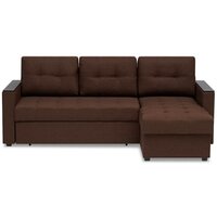 Диван Mio Tesoro Атланта Лайт 111 (Savana Chocolate/Ecostile Chocolate) - Превью изображения №3 — Интернет-магазин ПроЗаказ