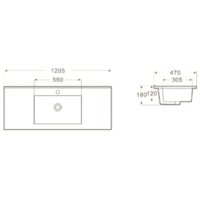 Умывальник WeltWasser Deilbach 7506-120 - Превью изображения №3 — Интернет-магазин ПроЗаказ