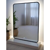 Зеркало с подсветкой  EMZE Smartphone 50х70 LED.UV.SMART.50.70.CHE.AF.4K (черный с УФ-окантовкой, подсветкой и антизапотеванием) - Превью изображения №9 — Интернет-магазин ПроЗаказ