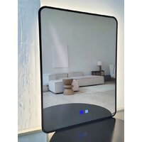 Зеркало с подсветкой  EMZE Smartphone 50х70 LED.UV.SMART.50.70.CHE.AF.4K (черный с УФ-окантовкой, подсветкой и антизапотеванием) - Превью изображения №10 — Интернет-магазин ПроЗаказ