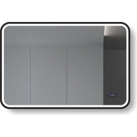  Алмаз-Люкс Зеркало Bissau Blaсk 10070mh-6 (с подсветкой и часами) - Превью изображения №2 — Интернет-магазин ПроЗаказ