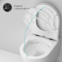 Унитаз подвесной AM.PM ErgoFit Sense FlashClean IS110101.741701 (с сиденьем) - Превью изображения №12 — Интернет-магазин ПроЗаказ