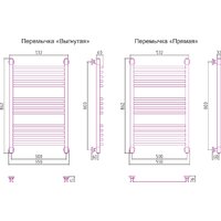 Полотенцесушитель Сунержа Богема+ 800x500 032-0220-8050 - Превью изображения №3 — Интернет-магазин ПроЗаказ