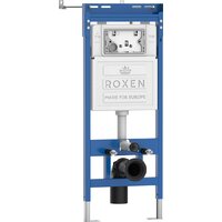 Унитаз подвесной Roxen Antares One Rimless 6 в 1 StounFix Dual Fresh 583589 (кнопка: хром) - Превью изображения №4 — Интернет-магазин ПроЗаказ