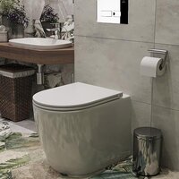 Унитаз подвесной Roxen Antares One Rimless 6 в 1 StounFix Dual Fresh 583589 (кнопка: хром) - Превью изображения №10 — Интернет-магазин ПроЗаказ