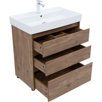  Aquanet Тумба под умывальник Nova Lite 75 302474 (дуб рустикальный) - Превью изображения №5 — Интернет-магазин ПроЗаказ