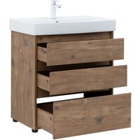  Aquanet Тумба под умывальник Nova Lite 75 302474 (дуб рустикальный) - Превью изображения №4 — Интернет-магазин ПроЗаказ