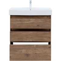  Aquanet Тумба под умывальник Nova Lite 75 302474 (дуб рустикальный) - Превью изображения №3 — Интернет-магазин ПроЗаказ