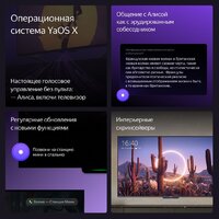 Телевизор Яндекс ТВ Станция Бейсик с Алисой 65 YNDX-00077 - Превью изображения №9 — Интернет-магазин ПроЗаказ