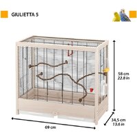 Клетка Ferplast Giulietta 5 52067117 - Превью изображения №2 — Интернет-магазин ПроЗаказ