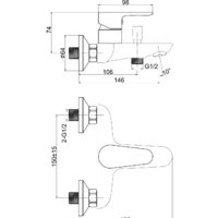 Смеситель Cersanit Cersania 63031 - Превью изображения №2 — Интернет-магазин ПроЗаказ