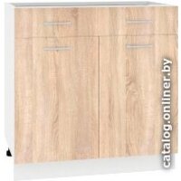 Кортекс-мебель Корнелия Лира НШ80р1ш без столешницы (дуб сонома)