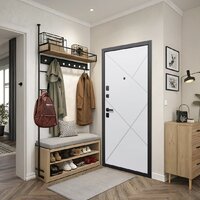 Металлическая дверь Guard 7см Серебро/белый матовый (86x205, левая) - Превью изображения №5 — Интернет-магазин ПроЗаказ