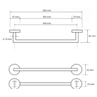 Держатель для полотенца Bemeta Amber 155204022 - Превью изображения №3 — Интернет-магазин ПроЗаказ
