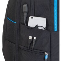 Городской рюкзак Rivacase 7860 (черный) - Превью изображения №9 — Интернет-магазин ПроЗаказ