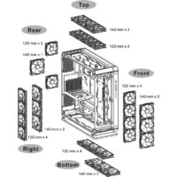 Корпус Thermaltake Core P8 TG CA-1Q2-00M1WN-00 - Превью изображения №17 — Интернет-магазин ПроЗаказ