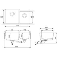 Кухонная мойка Aquasanita Arca SQA230LW (alba 710) - Превью изображения №2 — Интернет-магазин ПроЗаказ