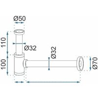 Сифон Rea Klik-Klak REA-A8586 (матовое золото) - Превью изображения №6 — Интернет-магазин ПроЗаказ