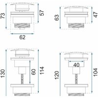 Сифон Rea Klik-Klak REA-A8586 (матовое золото) - Превью изображения №5 — Интернет-магазин ПроЗаказ