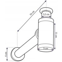 Сифон Rea Klik-Klak REA-A8586 (матовое золото) - Превью изображения №4 — Интернет-магазин ПроЗаказ