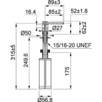 Дозатор для моющего средства Franke Comfort 112.0652.763 (черный матовый) - Превью изображения №2 — Интернет-магазин ПроЗаказ