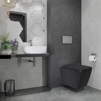 Унитаз подвесной Lauter Magdeburg с жестким сиденьем Soft Close 21103EC (черный матовый, скрытое крепление) - Превью изображения №7 — Интернет-магазин ПроЗаказ