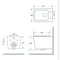 Унитаз подвесной Lauter Magdeburg с жестким сиденьем Soft Close 21103EC (черный матовый, скрытое крепление) - Превью изображения №10 — Интернет-магазин ПроЗаказ