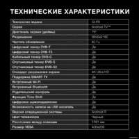 Телевизор Hyundai H-LED75QBU7500 - Превью изображения №2 — Интернет-магазин ПроЗаказ