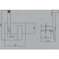 Гигиенический душ Haiba HB55548-7 - Превью изображения №2 — Интернет-магазин ПроЗаказ
