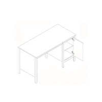 Стол Black Red White Loft BIU/130 (дуб вотан/черный матовый) - Превью изображения №2 — Интернет-магазин ПроЗаказ