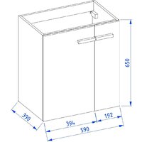  Lauter Тумба под умывальник Adri 59 (белый глянец) - Превью изображения №14 — Интернет-магазин ПроЗаказ