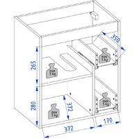  Lauter Тумба под умывальник Adri 59 (белый глянец) - Превью изображения №15 — Интернет-магазин ПроЗаказ