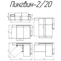 Угловой диван Lama Пингвин-2/20 правый (Glory Col 17) - Превью изображения №10 — Интернет-магазин ПроЗаказ