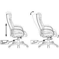 Игровое (геймерское) кресло Zombie VIKING-8/BL+BLUE (черный/синий) - Превью изображения №5 — Интернет-магазин ПроЗаказ