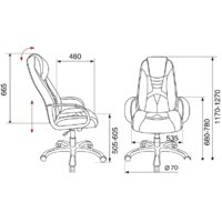 Игровое (геймерское) кресло Zombie VIKING-8/BL+BLUE (черный/синий) - Превью изображения №6 — Интернет-магазин ПроЗаказ