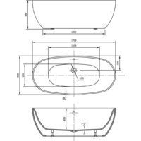 Ванна Vincea VBT-405-1700MW 170x80 - Превью изображения №4 — Интернет-магазин ПроЗаказ