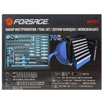 Набор трещотка с головками FORSAGE F-K4701 (70 предметов) - Превью изображения №3 — Интернет-магазин ПроЗаказ