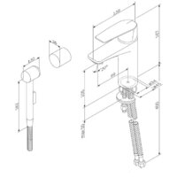 Смеситель с лейкой для биде AM.PM Gem F90A03000 - Превью изображения №2 — Интернет-магазин ПроЗаказ