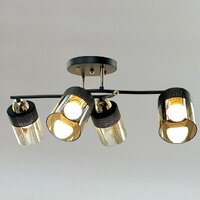 Люстра средней высоты Aitin Pro НПБ 02-4х60-101 9131/4 (золото/черный) - Превью изображения №2 — Интернет-магазин ПроЗаказ