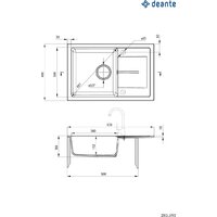 Кухонная мойка Deante ZRD_7113 - Превью изображения №2 — Интернет-магазин ПроЗаказ