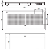 Варочная панель Falmec Piano Induzione 2 zone 88x42 - Превью изображения №3 — Интернет-магазин ПроЗаказ