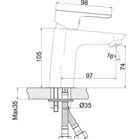 Смеситель Cersanit Cersania 63030 - Превью изображения №2 — Интернет-магазин ПроЗаказ