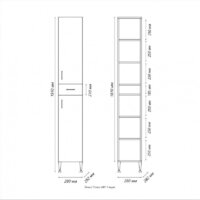  Tivoli Шкаф-пенал Сити 28 - Превью изображения №4 — Интернет-магазин ПроЗаказ