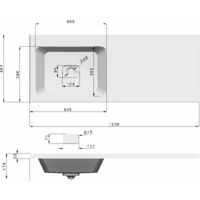 Умывальник Madera Kamilla 120х48 (левый) - Превью изображения №7 — Интернет-магазин ПроЗаказ