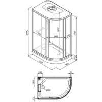 Душевая кабина Triton Коралл А 120x80 L - Превью изображения №8 — Интернет-магазин ПроЗаказ